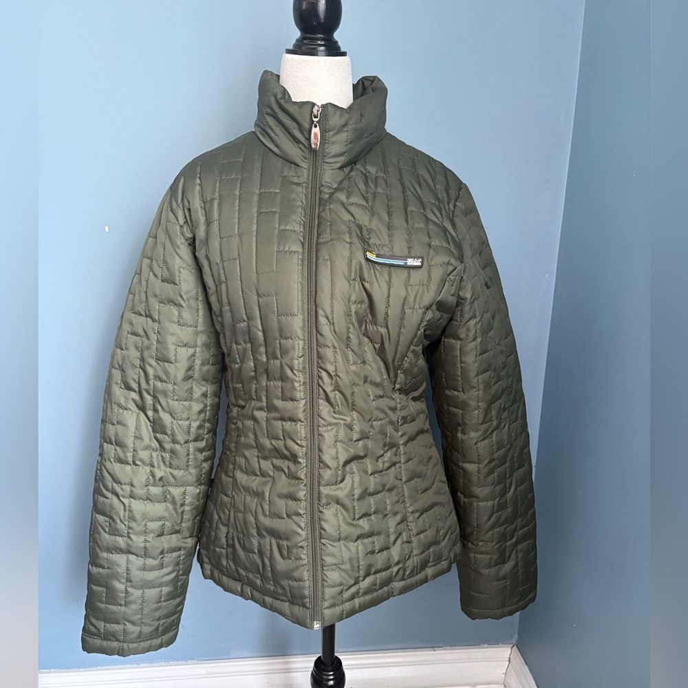 Women's Olive Puffer Jacket
